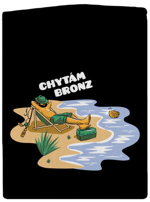 Chytám bronz dámská mikina na zip Black