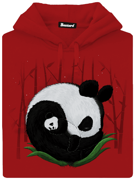 Dvě spící pandy dámská mikina klokanka Red Mal