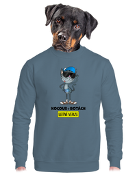 unisex mikina bez kapuce