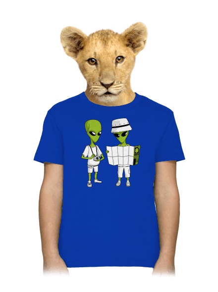 Mimozemšťané dětské tričko Royal Blue
