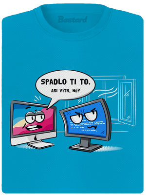 Mac vs. Windows dámské sportovní tričko Blue Atol