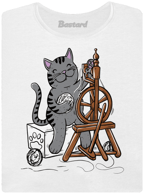 Kočka přede dámské tričko White