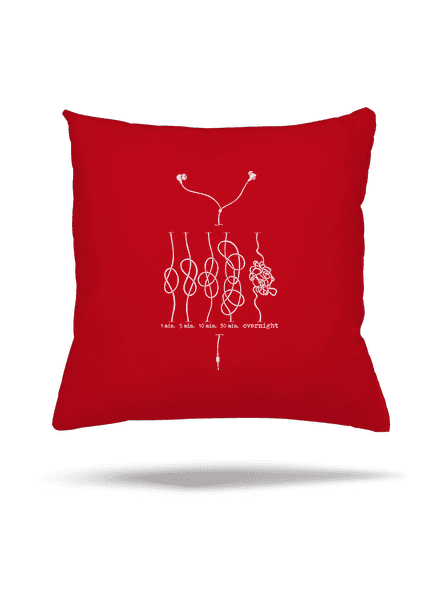 Škola uzlování polštář Red