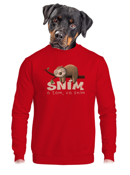 Sním o tom, co sním unisex mikina bez kapuce Red