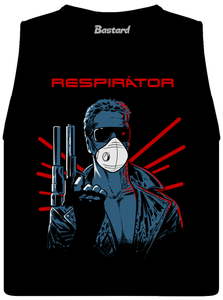 Respirátor dámské tílko volné Black