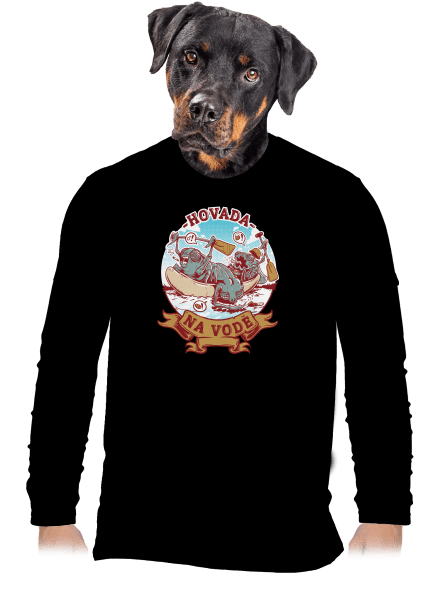 Hovada na vodě pánské dlouhý rukáv Black