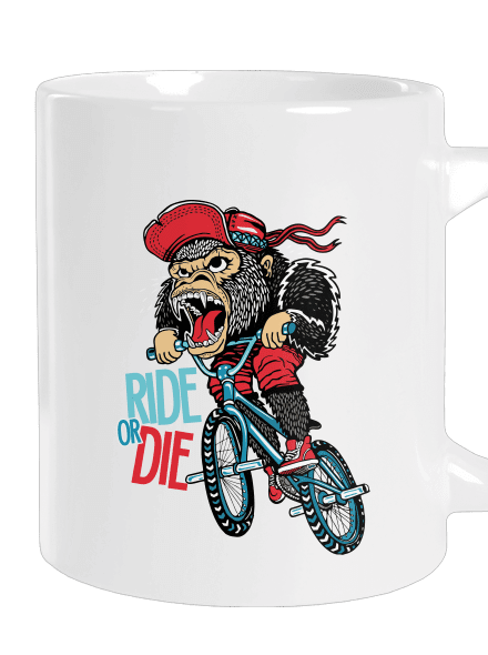 Ride or die velký hrnek White