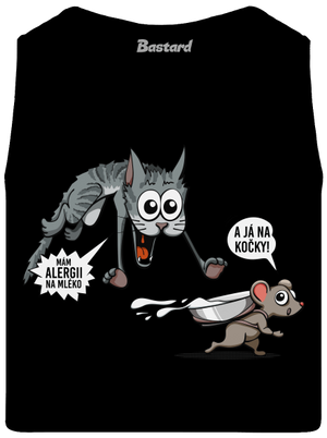 Alergická kočka a myš pánské tílko Black