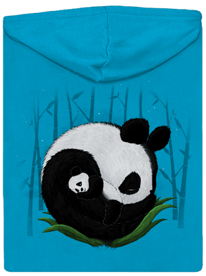 Dvě spící pandy dámská mikina na zip Blue Atol