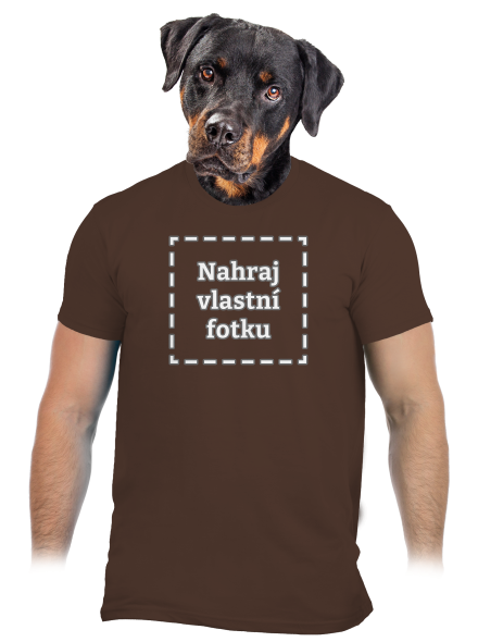 Vlastní potisk pánské tričko Brown