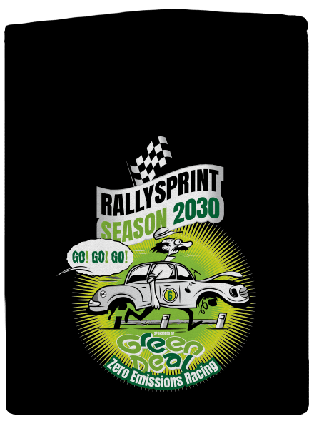 Rallysprint 2030 pánská mikina na zip Black