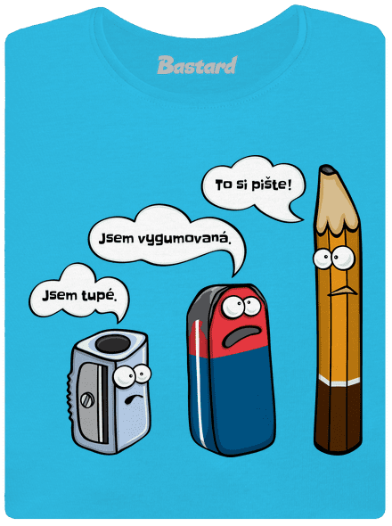 To si pište dámské tričko s lemem Blue Atol