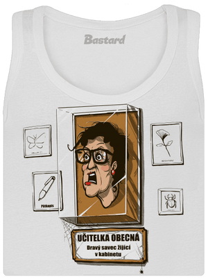 Učitelka obecná dámské tílko klasické White