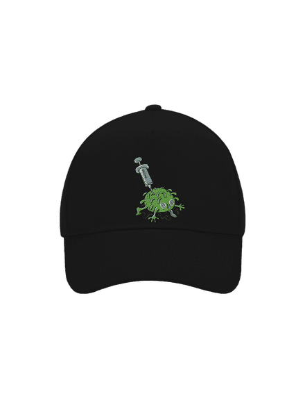 Zapíchlý covid kšiltovka baseballka Black