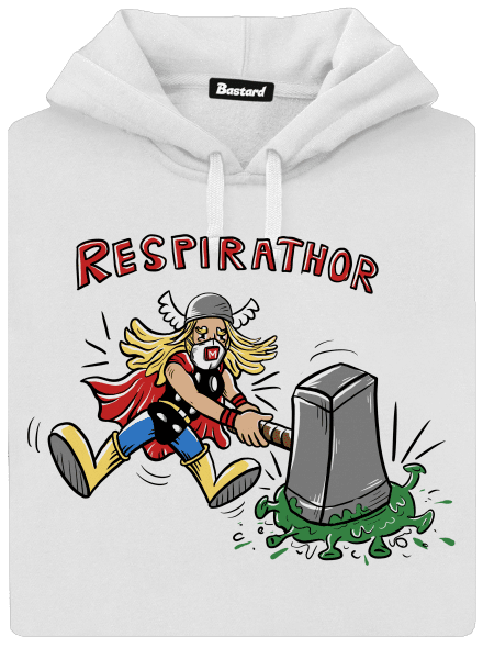 Respirathor dámská mikina klokanka White