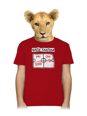 Naše taktika dětské tričko Red