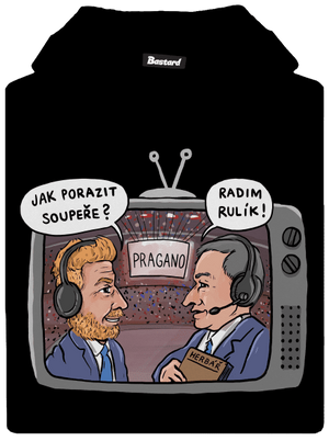 Radim rulík dětská mikina klokanka Black