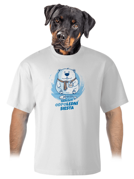 Odpolední siesta unisex tričko oversized White