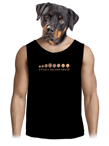 Vývoj nezastavíš pánské tílko Black