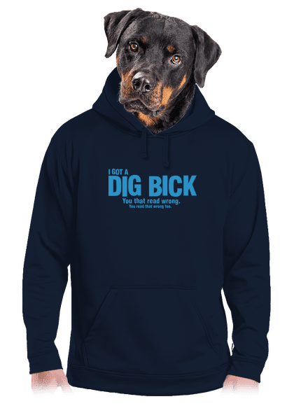 Dig bick pánská mikina klokanka Navy