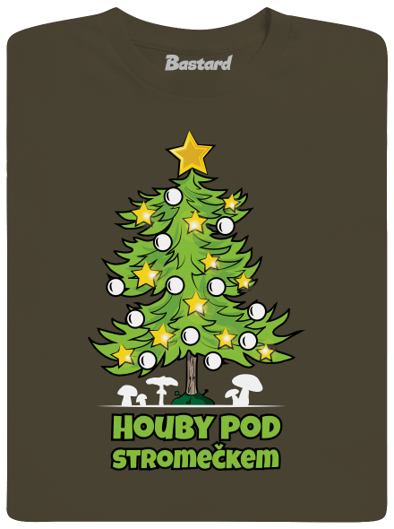 Houby pod stromečkem pánské dlouhý rukáv Urban Khaki