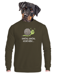 unisex mikina bez kapuce