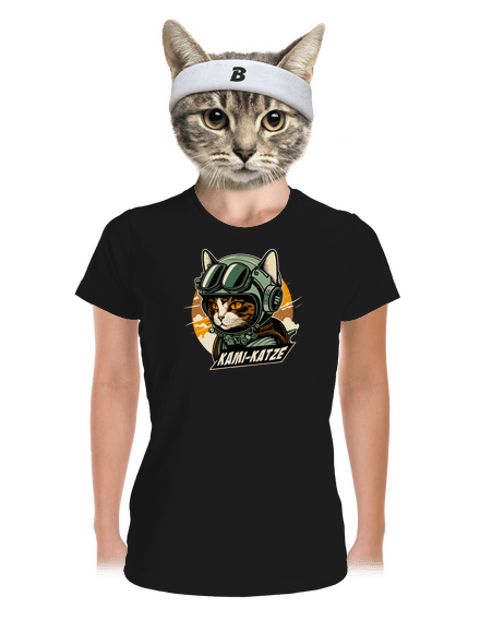 Kami-Katze dámské sportovní tričko Black