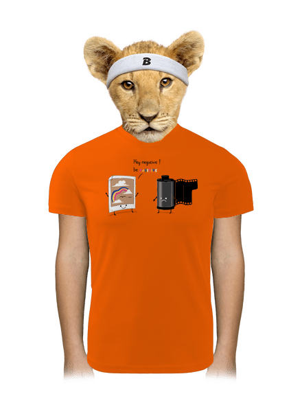Buď pozitivní dětské sportovní tričko Neon Orange