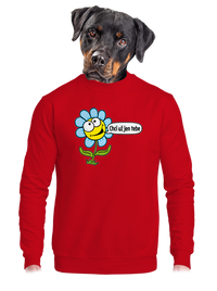 unisex mikina bez kapuce