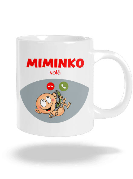 Miminko volá velký hrnek White