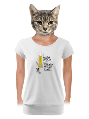 dámské tričko s lemem