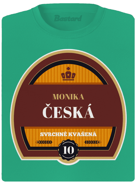 Pivní etiketa dámské sportovní tričko Mint Mal