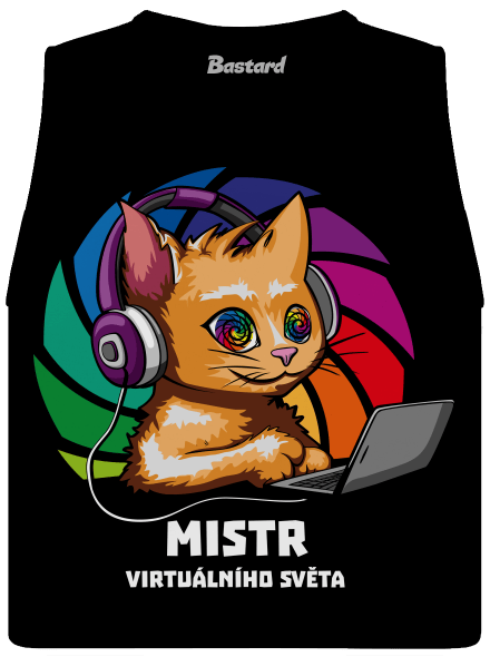 Mistr virtuálního světa dámské tílko volné Black