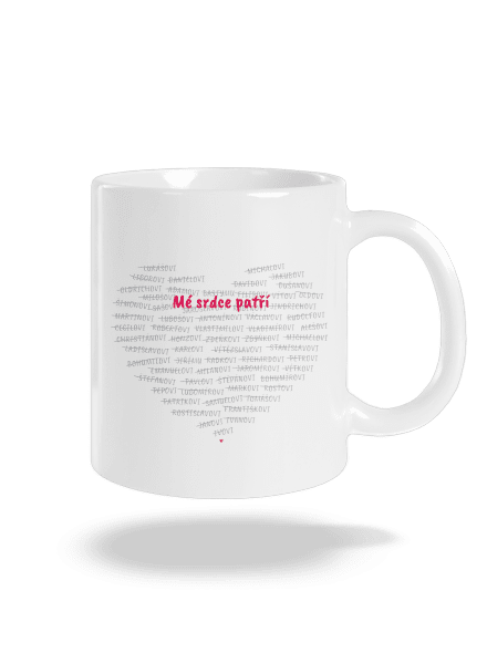Mé srdce patří klasický hrnek White