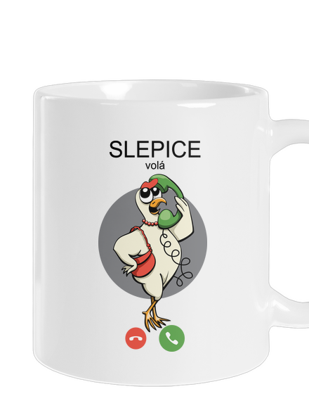 Slepice volá klasický hrnek White
