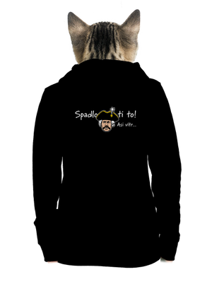 Spadlo ti to dámská mikina na zip Black