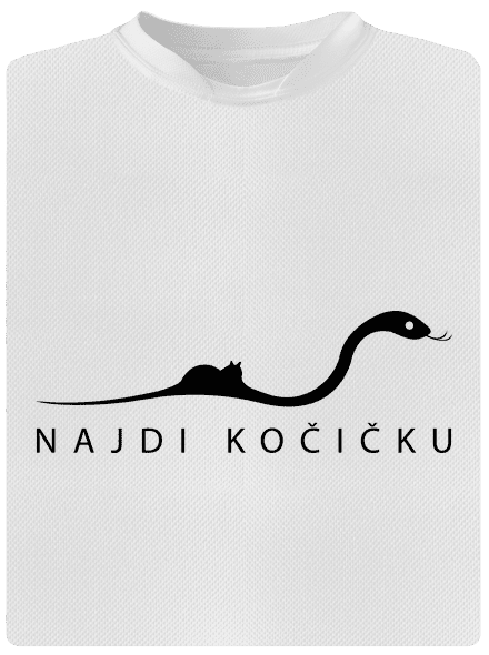 Najdi kočičku dětské sportovní tričko White