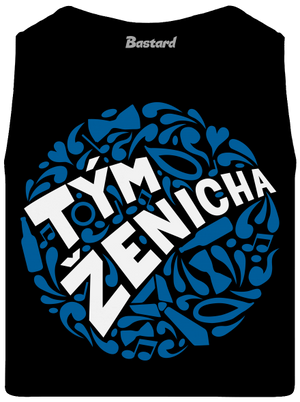 Tým ženicha pánské tílko Black