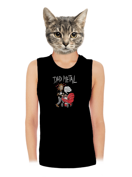Dad metal dámské tílko volné Black
