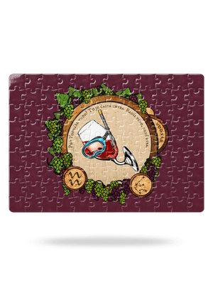 Vinný horoskop: Vodnář puzzle White