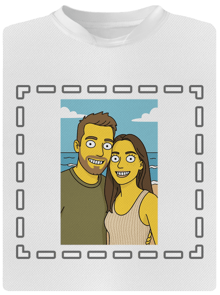 Simpsonovi z vlastní fotky dětské sportovní tričko White