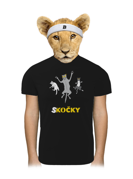 Skočky dětské sportovní tričko Black