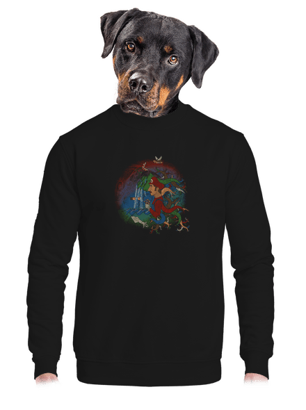 Marios Trip unisex mikina bez kapuce Black