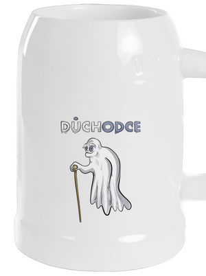 Duch důchodce půllitr White