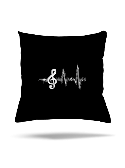 Žiju muzikou polštář Black