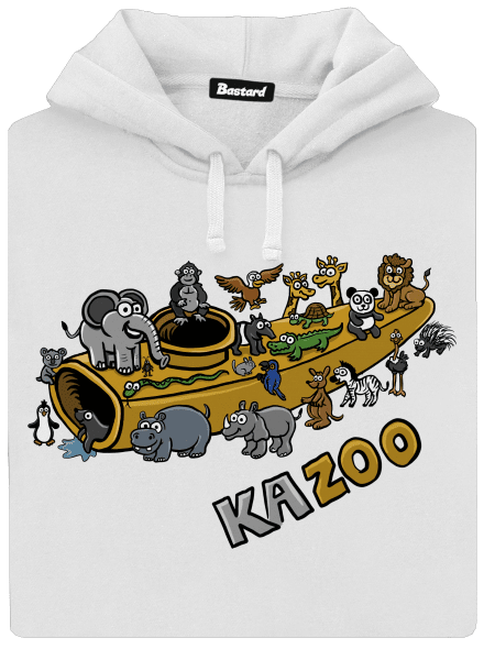 KaZoo dámská mikina klokanka White