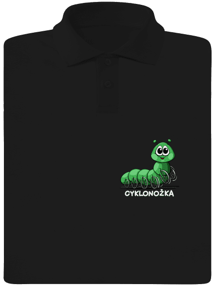 Cyklonožka pánská polokošile Black