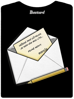 Dopis učitelce dámské tričko Black