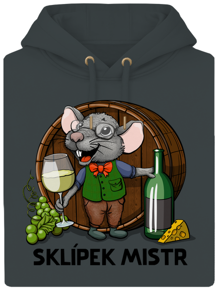 Sklípek mistr unisex mikina premium Charcoal