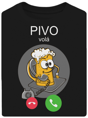 Pivo volá unisex tričko oversized Black